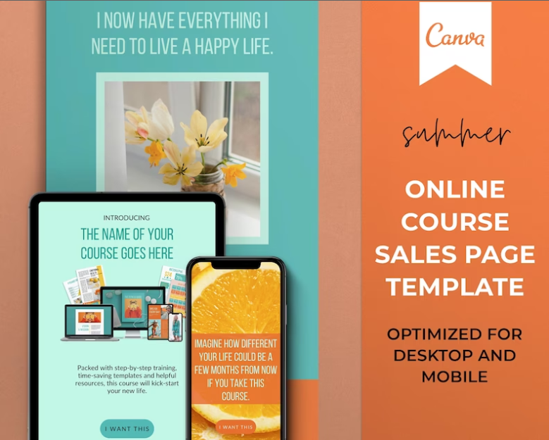 Course Sales Page Template